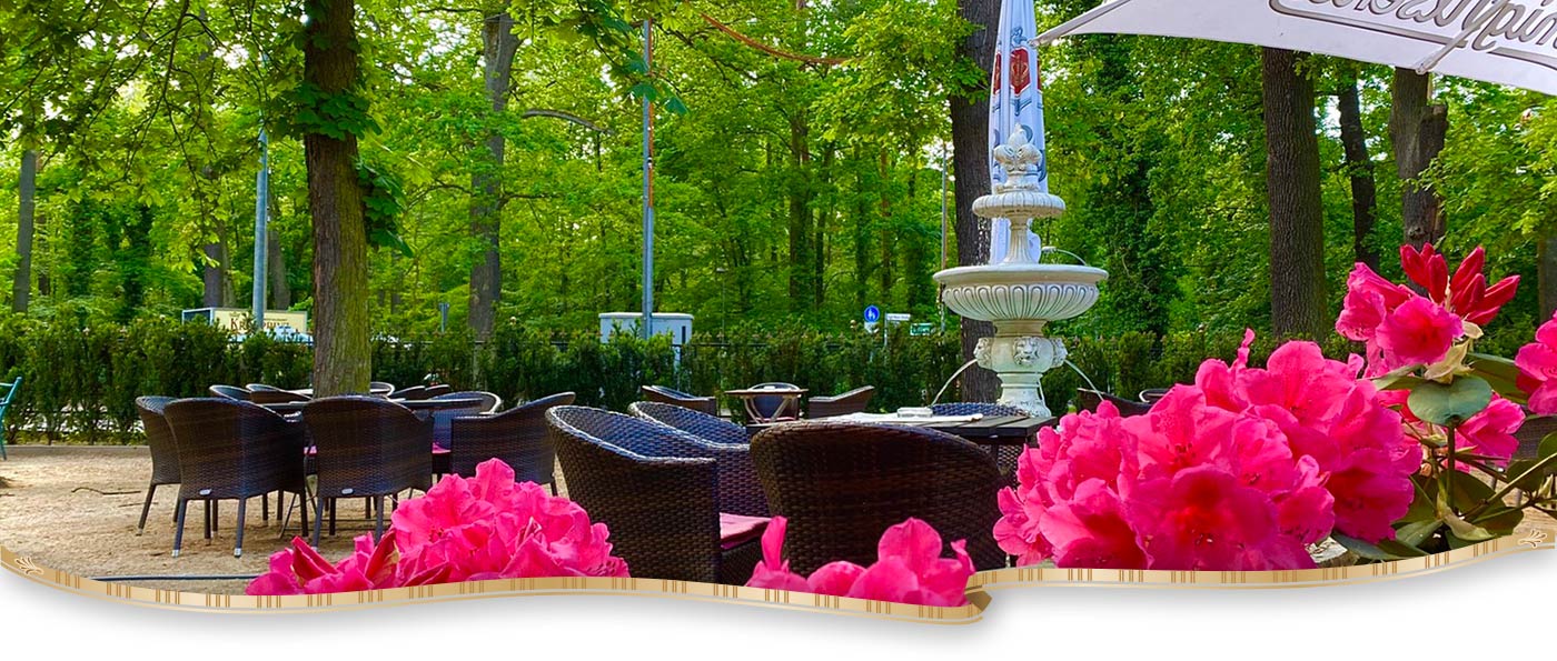 Sommergarten des Restaurant Hotel Kronprinz Falkensee